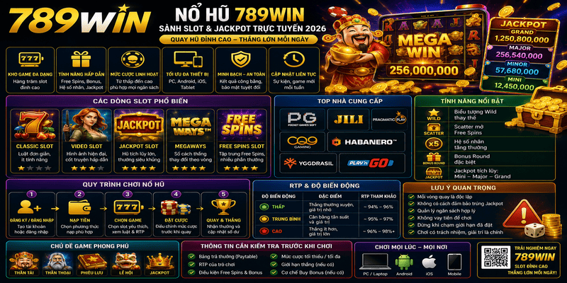 Nổ Hũ 789WIN – Khám Phá Slot PG, JILI Và Jackpot 2026